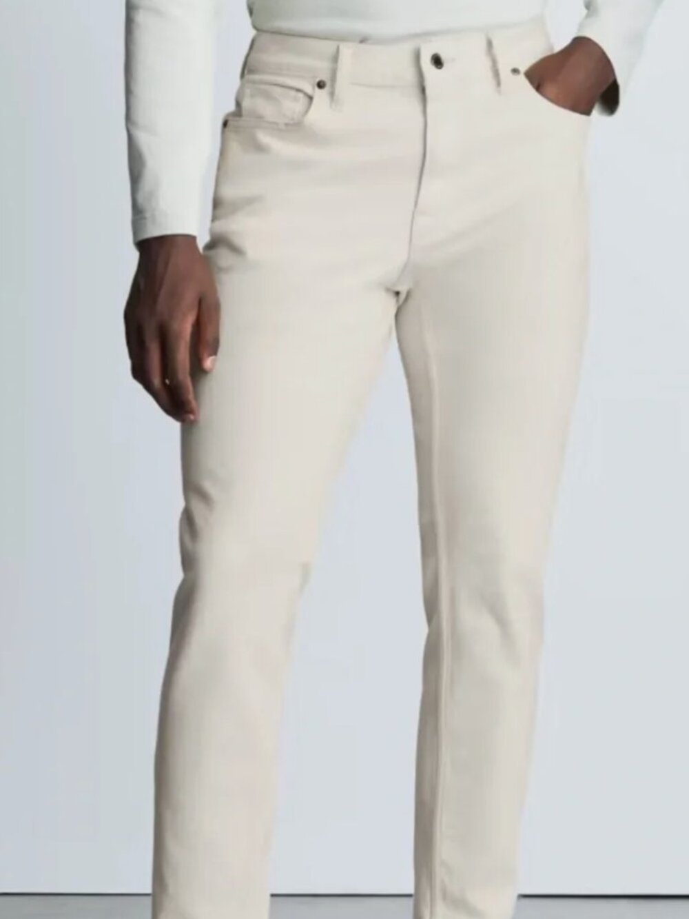 Men's Everlane Organic Cotton Slim Fit Jeans - Bone - 31x32